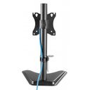 Manhattan TV & Monitor Mount, Desk, Tilt/Swivel/Rotation, 1 screen, Screen Sizes 10-27, Black, Stand Assembly, VESA 75x75 to 100x100mm, Max 7kg, Lifetime Warranty Stativ LCD display 17-27 – billede 6