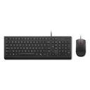 Lenovo Essential Wired Combo Sæt med mus og tastatur Kablet USA med Euro-symbol – billede 1