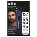 BRAUN Blå Trimmer MGK7410 – billede 4