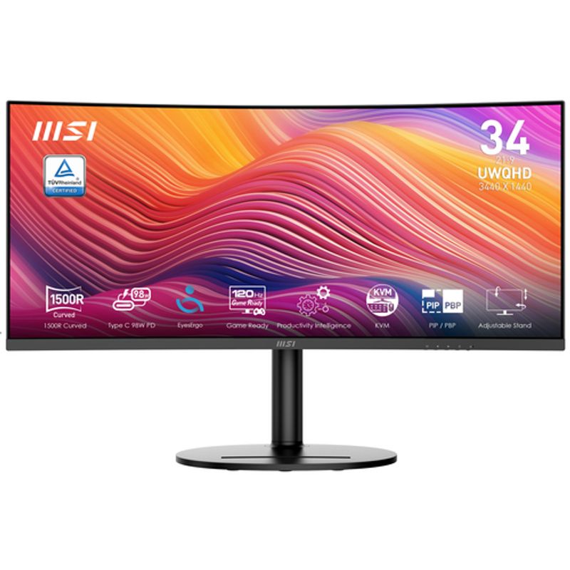 MSI Modern MD342CQP 34 VA 3440 x 1440 (UltraWide) HDMI DisplayPort USB-C 120Hz