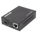 Intellinet Media Converter, 1 x 1000Base-T RJ45 Port to 1 x SFP Port, Injector (Euro 2-pin plug) Medieomsætter – billede 1