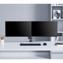 Manhattan TV & Monitor Mount, Desk, Full Motion (Gas Spring), 2 screens, Screen Sizes 10-27, Black, Clamp or Grommet Assembly, Dual Screen, VESA 75x75 to 100x100mm, Max 8kg (each), Lifetime Warranty Monteringssæt 2 LCD displays 17-32 – billede 9