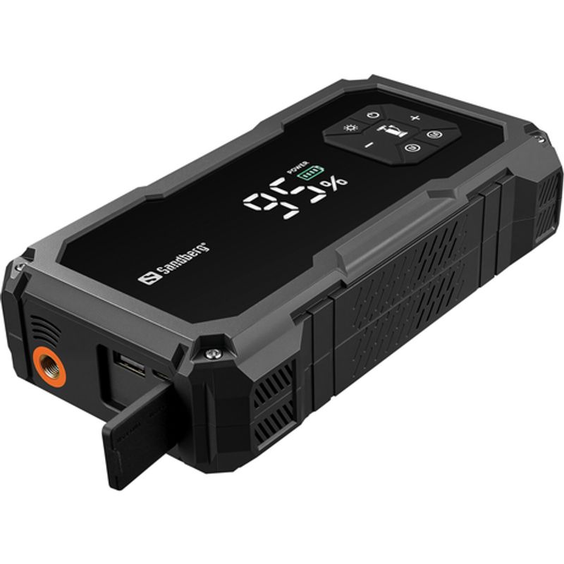 Sandberg Active TirePump 10000 Power bank/chokstarter 10000mAh 1xUSB-A 2.0 Startport Sort