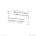 Neomounts ADM-875WH2 Komponenter til montering 2 LCD displays 42-65 – billede 16