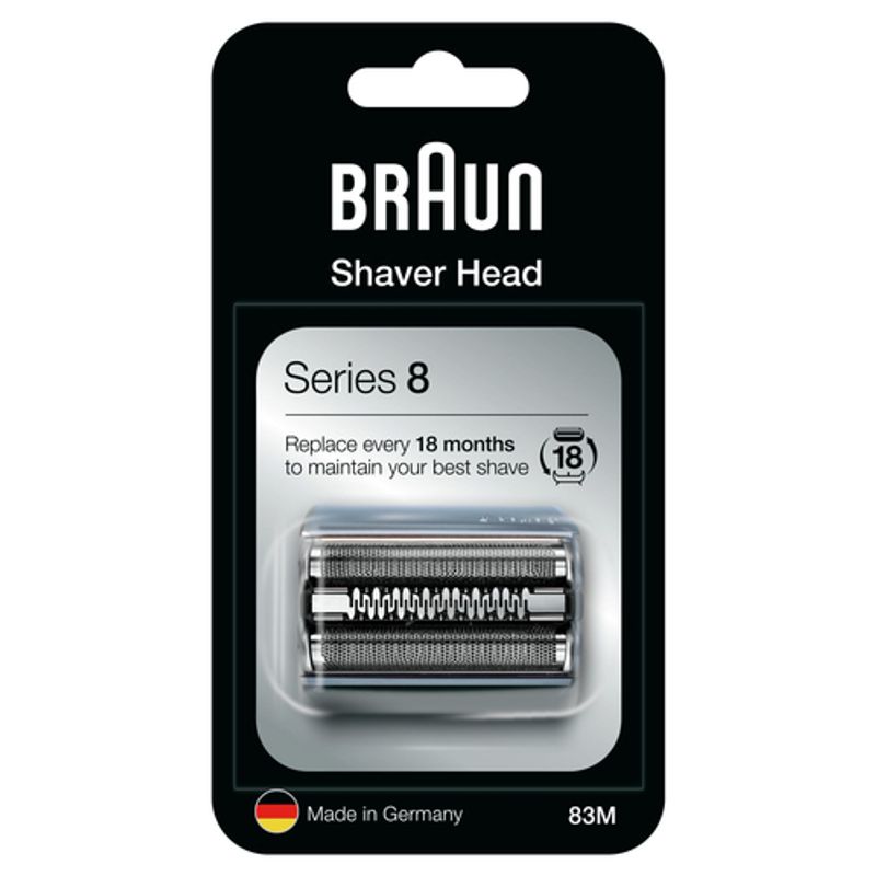 Braun 83M Barberhoved Sølv