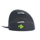 R-Go HE Mouse Ergonomisk mus, Medium (165-195mm), Højre, med kabel Kabling Sort – billede 5