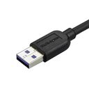 StarTech.com 0.5m 20in Slim Micro USB 3.0 Cable M/M - Right-Angle Micro-USB - USB 3.0 A to Micro B - Angled Micro USB 3.1 Gen 1 5Gbps (USB3AU50CMRS) USB-kabel 50cm Sort – billede 3