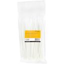 StarTech.com 20cm(8) Cable Ties, 4mm(1/8) wide, 55mm(2-1/8) Bundle Diameter, 22kg(50lb) Tensile Strength, Nylon Self Locking Zip Ties with Curved Tip, 94V-2/UL Listed, 100 Pack, White - Nylon 66 Plastic - TAA (CBMZT8N) 20.32cm Hvid – billede 6